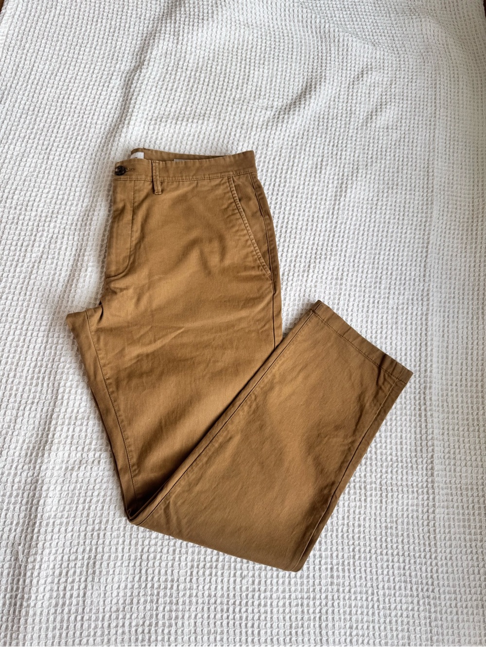 Men's Casual Cotton Chino Pants - Brown 36x32
